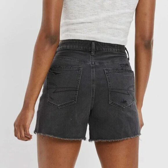 NWT AE | Denim Highest Waist Baggy Short in Black - Picture 13 of 14